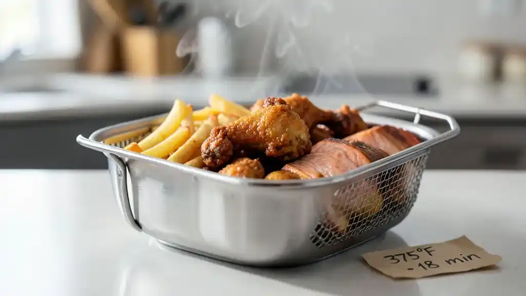Air fryer recipe: stainless steel air fryer basket